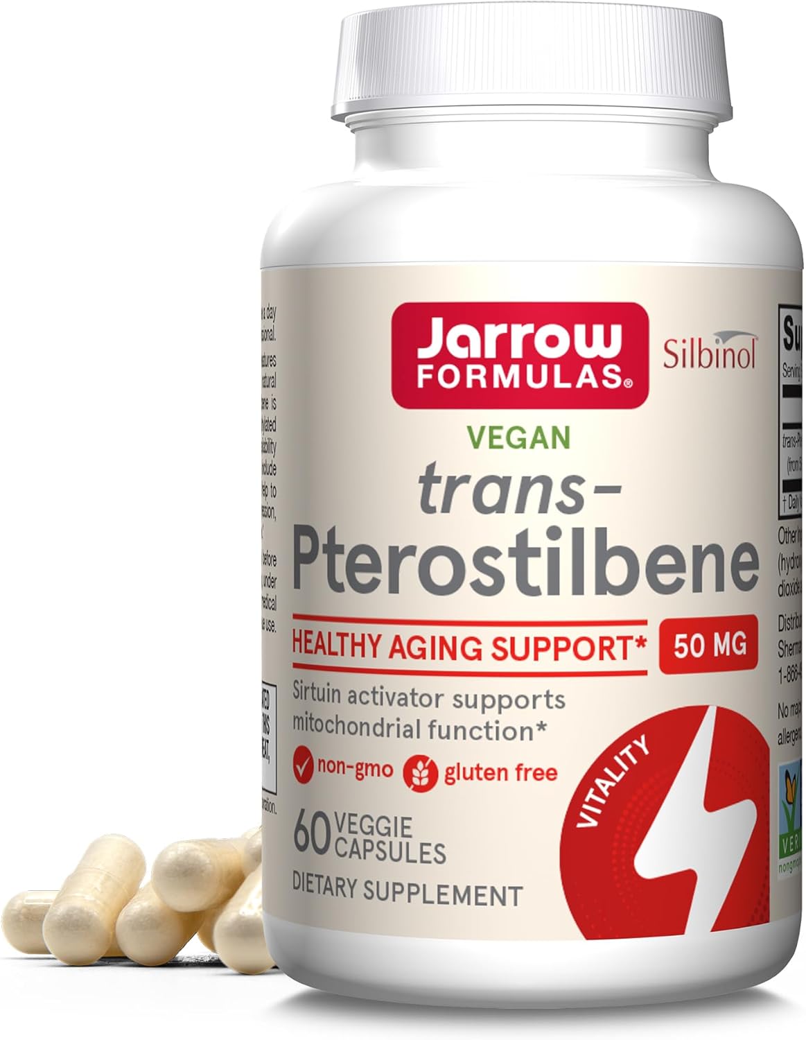 Jarrow Formulas trans-Pterostilbene 50mg